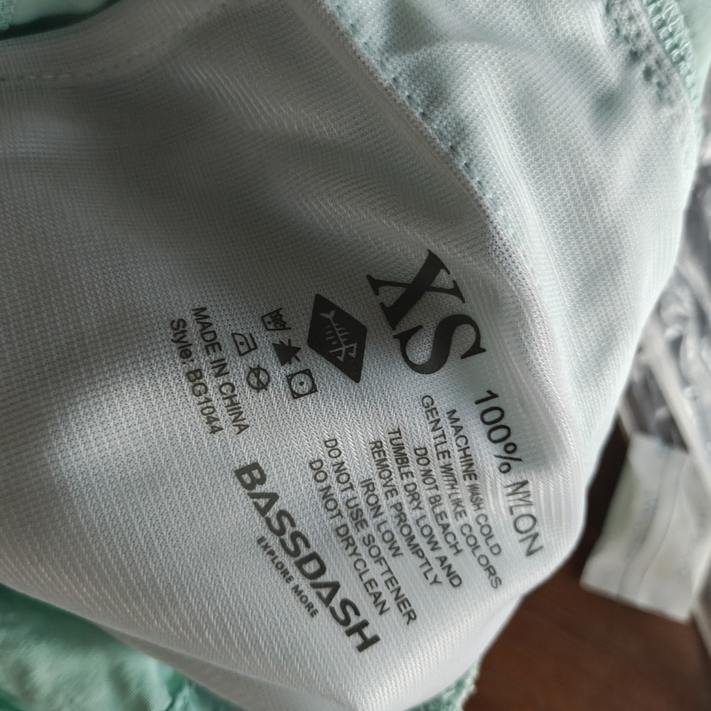 Bassdash Women's Nylon Fishing Shorts‎ 7" Size Extra Small XS Teal Light Blue - Picture 4 of 4